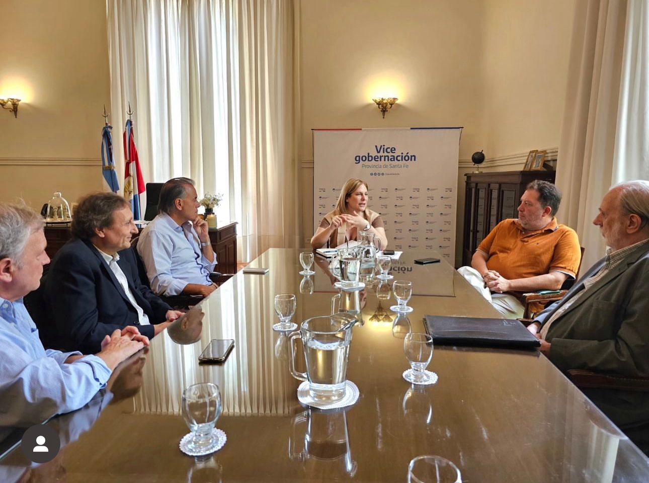 Reunión con la Vicegobernadora de la Provincia de Santa Fe Gisela Scaglia.